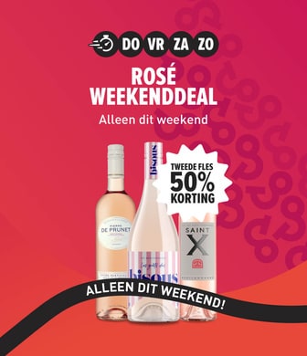 Weekenddeal: Rose tweede fles 50% korting